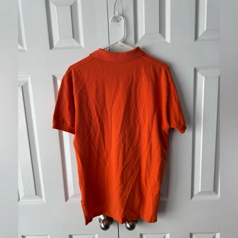 Polo Ralph Lauren Orange Polo Shirt Green Pony Logo Medium Multicolor